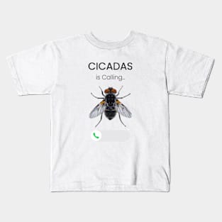 "Cicadas is Calling - Fantastic Realism Fly Kids T-Shirt